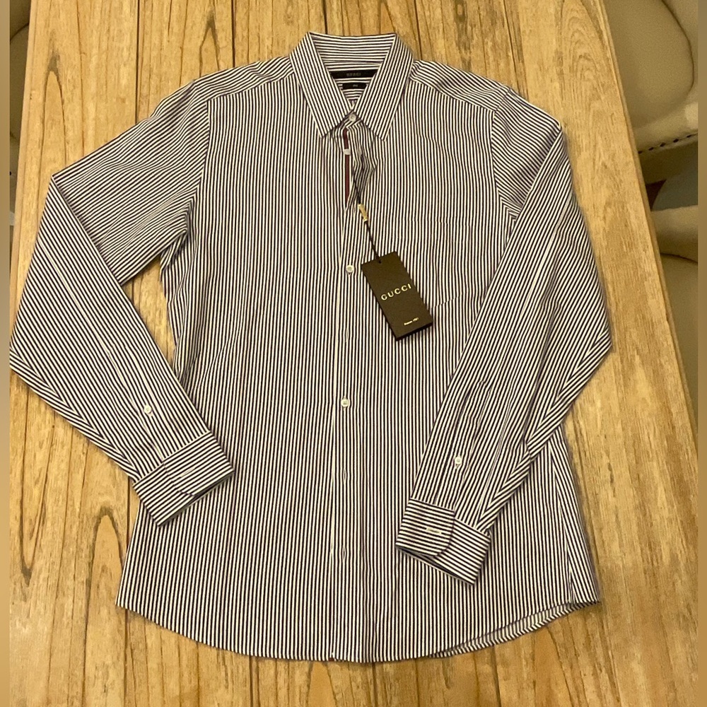 Gucci Mens Classic Stripe Shirt